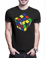 Retro Cube Herren T-Shirt Zauberwürfel 80s Magic Speed Cubing Cuber Speedcube 2XL
