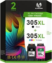 305XL didelės talpos spausdintuvo kasetės, suderinamos su HP 305, daugkartinės HP Deskjet 2820e kasetės - DeskJet 4220e 2720e 2720e 2700 4120e 2710e Plus 4110 Envy 6020e 6420e 6032e 6400e (pakuotė