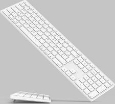 Belaidė "Bluetooth" klaviatūra "Mac OS" įrenginiams, AZERTY išdėstymas, žirkliniai klavišai tiksliam spausdinimui, įkraunama baterija, baterija veikia 80 dienų, suderinama su "iMac/MacBook