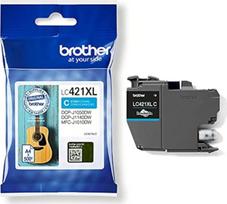 Brother LC-421XLC žydros spalvos rašalo kasetė, skirta DCP-J1050DW DCP-J1140DW MFC-J1010DW XL