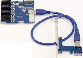 KALEA-INFORMATIQUE PCI Express x1 - 4 PCIe x1 prievadų išplėtimo plokštė