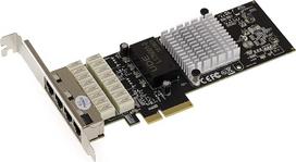 KALEA-INFORMATIQUE PCIe 1G tinklo valdiklio kortelė su 4 LAN Gigabit Ethernet prievadais ir LAN BYPASS funkcija "Intel I350AM4" mikroschemų rinkinys