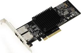 KALEA-INFORMATIQUE PCIe LAN Ethernet 10G 5G 2,5G 1G 2 prievadų valdiklio kortelė - RJ45 jungtys su "Intel X550AT2" mikroschemų rinkiniu