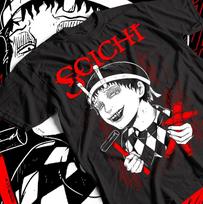 Junji Ito Souichi T-Shirt, Horror Anime Tee, Guro Manga Shirt, Black Graphic 3XL