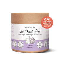 Puremetics 3in1 Dusch-Fluff Feige Jasmin Kūno Šveitiklis Figa ir jazminas