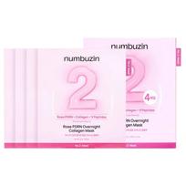 Numbuzin No.2 Rose PDRN naktinė kolageno kaukė – 4 vnt.