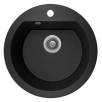 Granitinė virtuvinė plautuvė Laveo Dafne SBD_780T, Black