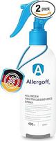 "Allergoff" purškalas nuo erkių 2 x 400 ml - 100 % be toksinų - veiksmingiausias purškalas nuo erkių, skirtas čiužiniams ir apmušalams - vaikams ir alergiškiems žmonėms - 6 mėnesių ilgalaikė apsauga - idealiai tinka alergiškiems žmonėms