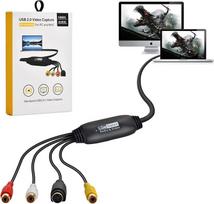 "Amtake VHS į USB 2.0" vaizdo graibšto, VHS skaitmeninimo įrenginio konverteris Garso vaizdo įrašymo kortelė, senas VHS Mini DV Hi8 DVD VCR skaitmeninis konverteris "Mac", "Windows 2000", "XP", WIN7/8/10/11, "Vista