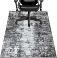 "Capslpad" neslystantys kilimėliai kėdėms ant kietmedžio grindų, 120 x 150 cm, pilkas abstraktus grindų apsaugos kilimėlis, žaidimų stalo kėdės paklotas, kilimėlis kietoms grindims, biurui, biuro kėdei