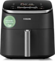 "Cosori Turboblaze Airfryer", karšto oro keptuvė su keramine danga, 9-in-1 oro keptuvė XXL 6L, tylus nuolatinės srovės variklis su 5 greičio lygiais, kepimas, rauginimas, dehidratacija, šaldymas, 87 receptai
