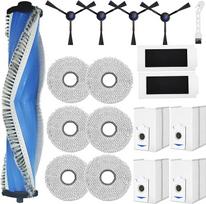"KiimSin" priedų atsarginė dalis, skirta "Ecovacs Deebot T30S Combo" / "T30S Combo" visiškam dulkių siurbliui-robotui, 1 pagrindinis šepetys + 6 šluostės + 4 dulkių maišeliai + 2 filtrai + 4 šoniniai šepetėliai