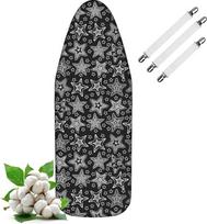 "LaFleurs®" lyginimo lentos užvalkalas 120 x 40 cm (M) - medvilninis, su itin storu paminkštinimu, su įtempikliu, kad tvirtai laikytųsi - tinka gariniams lygintuvams ir greitam lyginimui - tinka 110-122 x 30-40 cm lyginimo lentoms