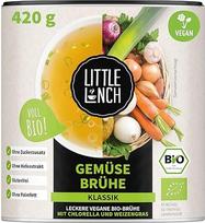 "Little Lunch" daržovių sultinys "Organic" | Daržovių sultinys "Classic" | 100% ekologiška kokybė | Veggie | Be pridėtinio cukraus | Be skonio stipriklių | Be mielių | Be palmių riebalų | Be dirbtinių priedų | 420 g