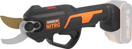 "Worx Nitro WG330E.9" 20 V akumuliatorinės genėjimo žirklės - lengvai pjauna dėl elektrinės pavaros, bešepetėlinio variklio, 25 mm pjovimo gylio, be akumuliatoriaus ir įkroviklio