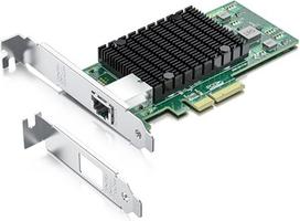 10Gtek "Intel X550-T1" 10GbE PCI-E NIC tinklo kortelė, vienas varinis RJ45 prievadas su X550-AT2 valdikliu, 10Gbit PCI Express x4 LAN adapteris, palaiko "Windows Server/Linux/ESX