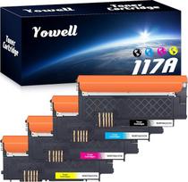 117A toneris, suderinamas su HP 117A toneris, skirtas HP spalvoto lazerio MFP 179fwg MFP 178nwg 150nw 179fnw 178nw 179 178 lazerio 150a 150w toneriui, 4 vnt. pakuotė
