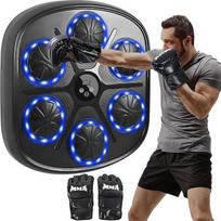 Asdsed Music Boxing Machine für Erwachsene, Bluetooth Musik Box Maschine mit LED Licht, Boxhandschuhen mit 9 Geschwindigkeitsmodi und Zählmodus, Elektronische Boxmaschine für Kinder und Erwachsene