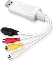 August VGB300 USB vaizdo grobtuvo garso ir vaizdo įrašų keitiklis VHS ir Hi8 kasetėms skaitmeninti - "Plug & Play" vaizdo įrašymo adapteris "Windows" ir "macOS