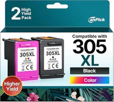 CanPick 305 XL juodos ir spalvotos HP 305 spausdintuvo kasetės, skirtos HP Deskjet 2820e 2810e 4220e 2720e 2700 4120e 2710e Plus 4120 4110 Envy 6020e 6420e 6020 6020 60322 e