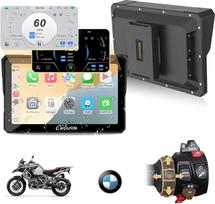 Carpuride W702BS Pro Motociklų Carplay ekranas su "Native Wonder Wheel" ratu BMW motociklui, belaidis CarPlay ir "Android" automobilis, 7 colių vandeniui atsparus jutiklinis ekranas, dvigubas "Bluetooth", intercomas, duomenų skaitymas.