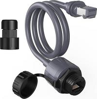 EDUP Starlink Ethernet adapteris Gen 3 ir Mini su vandeniui atspariu kabelio ilgintuvu, RJ45 jungtis, skirta Star Link Standard V3 ir Mini Dishy, idealiai tinka naudoti patalpose ir lauke