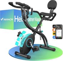MERACH 4-in-1 sulankstomas treniruoklis su LCD monitoriumi ir rankinio pulso matavimu, magnetinis ergometrinis treniruoklis su patogia sėdynės pagalvėle, fitneso dviračiai namams, taupantys erdvę