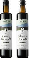 nedura® Juodųjų kmynų aliejus Ekologiškas šalto spaudimo (nefiltruotas) 2 x 500 ml - su dideliu timochinono kiekiu, sertifikuotas kaip ekologiškas ir 100 % grynas - kasdien šviežias ir švelniai spaustas - tiesiai iš gamyklos