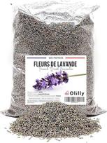OLILLY - 1 kg - Derlius 2024 - Džiovintos levandų gėlės iš Provanso - Levandos - (Lavandin Grosso, 1000 g)