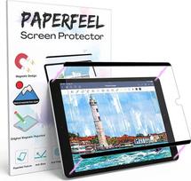 PAPERFEEL magnetinė apsauginė plėvelė "iPad" 9/8/7 kartos 10,2 colio (2021/2020/2019) - matinio popieriaus plėvelė piešimui - nuo atspindžių / mažiau pirštų atspaudų / lengvas montavimas