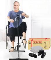 Pedalinis treniruoklis Dviratis Rankų rankos kojos ir kelio pedalui Reguliuojama treniruoklių įranga senjorams, pagyvenusiems žmonėms Namų pedalinis treniruoklis, skirtas visam kūnui, su dovanų dėžute