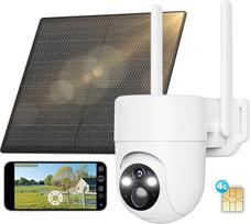SEHMUA 3G/4G LTE lauko stebėjimo kamera su SIM kortele, saulės IP kamera be WLAN su tiksliu asmens aptikimu, 2K skiriamąja geba, pasirinktinėmis aliarmo zonomis, aštriu spalvotu naktiniu matymu, IP66