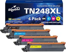 Superprint TN248XL TN-248XLCMYK TN-248XLVAL Suderinamas su Brother TN-248 TN-248XL toneris, skirtas MFC-L3740CDW MFC-L3760CDW MFC-L8340CDW MFC-L8340CDW MFC-L8390CDW DCP-L3560CDW HL-L3240CDW HL-L-L3240CDW