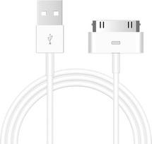 ZLONXUN USB kabelis / įkrovimo kabelis Originalios kokybės, suderinamas su "iPhone 4/4S", "iPad 1 2 3, "iPod Touch 4 3 2 2 2 1, "iPod Classic" 3 2 1