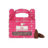 Atbulinio smilkimo Krioklio Efekto Backflow kūgiai Rose, Satya, 75g