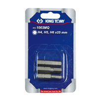 "King Tony" 1/4 Šešiakampės galvutės 3vnt