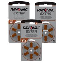 Rayovac A312 (PR41) klausos aparato baterijos 3x6 vnt., 18 vnt.