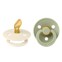 BIBS anatominiai čiulptukai „Ivory/Sage"