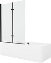 Vonia Mexen Cube su apdaila ir stiklo sienele, 180x80 cm + 120 cm (II)