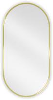 Vonios veidrodis Mexen Loft Oval, 80 x 40 cm, auksinis