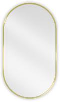 Vonios veidrodis Mexen Loft Oval, 80 x 45 cm, auksinis