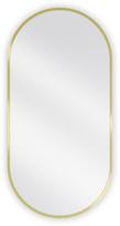Vonios veidrodis Mexen Loft Oval, 90 x 45 cm, auksinis