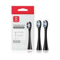 Oclean P3K8 Kids Delicate Care Dantų šepetėlio antgaliai, Juodas
