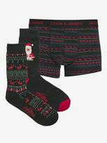 JACK&JONES Vyriškos kalėdinės trumpikės ir kojinės 2 vnt., XMAS