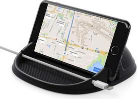 "Lanhiem" mobiliojo telefono laikiklis automobilyje, silikoninis neslystantis kilimėlis išmaniojo telefono laikikliui, skirtas "iPhone"/"Samsung Galaxy"/"Huawei"/"OnePlus"/"Xiao Mi" ir 3-7 colių kitiems telefonams ar GPS įrenginiams, juodas
