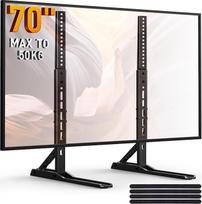 "Perlegear" universalaus TV stovo kojelės 22-70 colių televizoriui, 3 aukščio parinkčių stalinis TV stovas, modernus TV stovas, išlaikantis iki 50 kg, maksimali VESA 800 x 600 mm