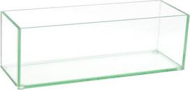 "Royal Imports" gėlių stiklo vazos dekoratyvinis centrinis elementas namams ar vestuvėms - pailgos stačiakampio formos, 12" ilgio, 4 "Hx4 "W angos, skaidrus