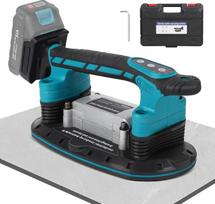2-in-1 akumuliatorinis plytelių vibratorius ir siurbtukai, skirti "Makita" 18 V akumuliatoriui su 6 reguliuojamomis pavaromis, 30 x 16 cm siurbtukas, 250 kg adsorbcijos plytelių vibracijos prietaisas Plytelių vibratorius 2 m plytelių sieninėms plytelėms