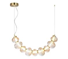 LED liustra ant laido BOLLA LED/36W/230V auksinė/dūminė smėlio spalva