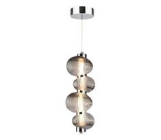LED liustra ant laido BOLLA LED/17W/230V skersmuo 16 cm blizgus chromas/dūminė pilka